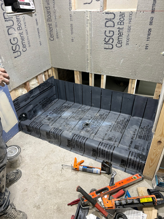 Bathroom remodel project in Chicago by Ortega Construction