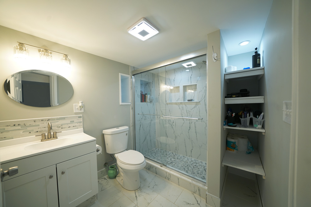 Bathroom remodel project in Chicago by Ortega Construction
