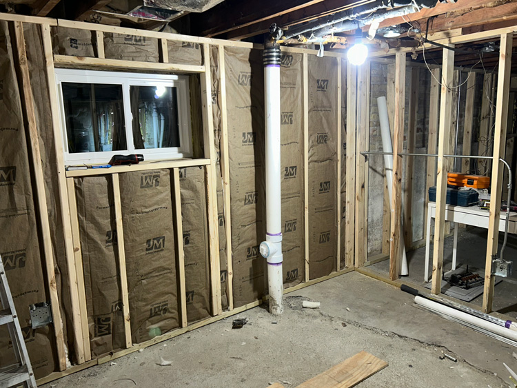 Framing project in Chicago by Ortega Construction