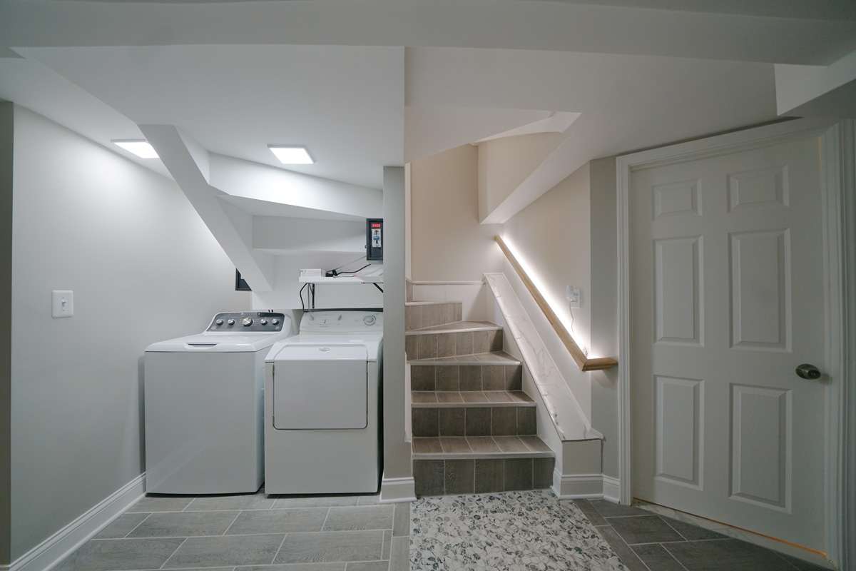 Laundry room renovation in Chicago by Ortega Construction